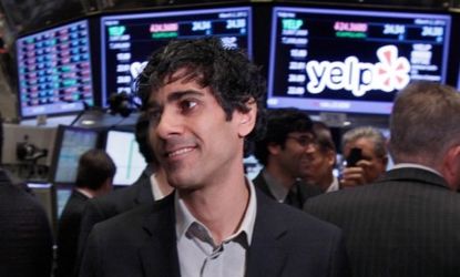 Yelp CEO Jeremy Stoppelman at the New York Stock Exchange on March 2.