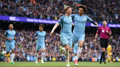 Kevin De Bruyne Leroy Sane Manchester City