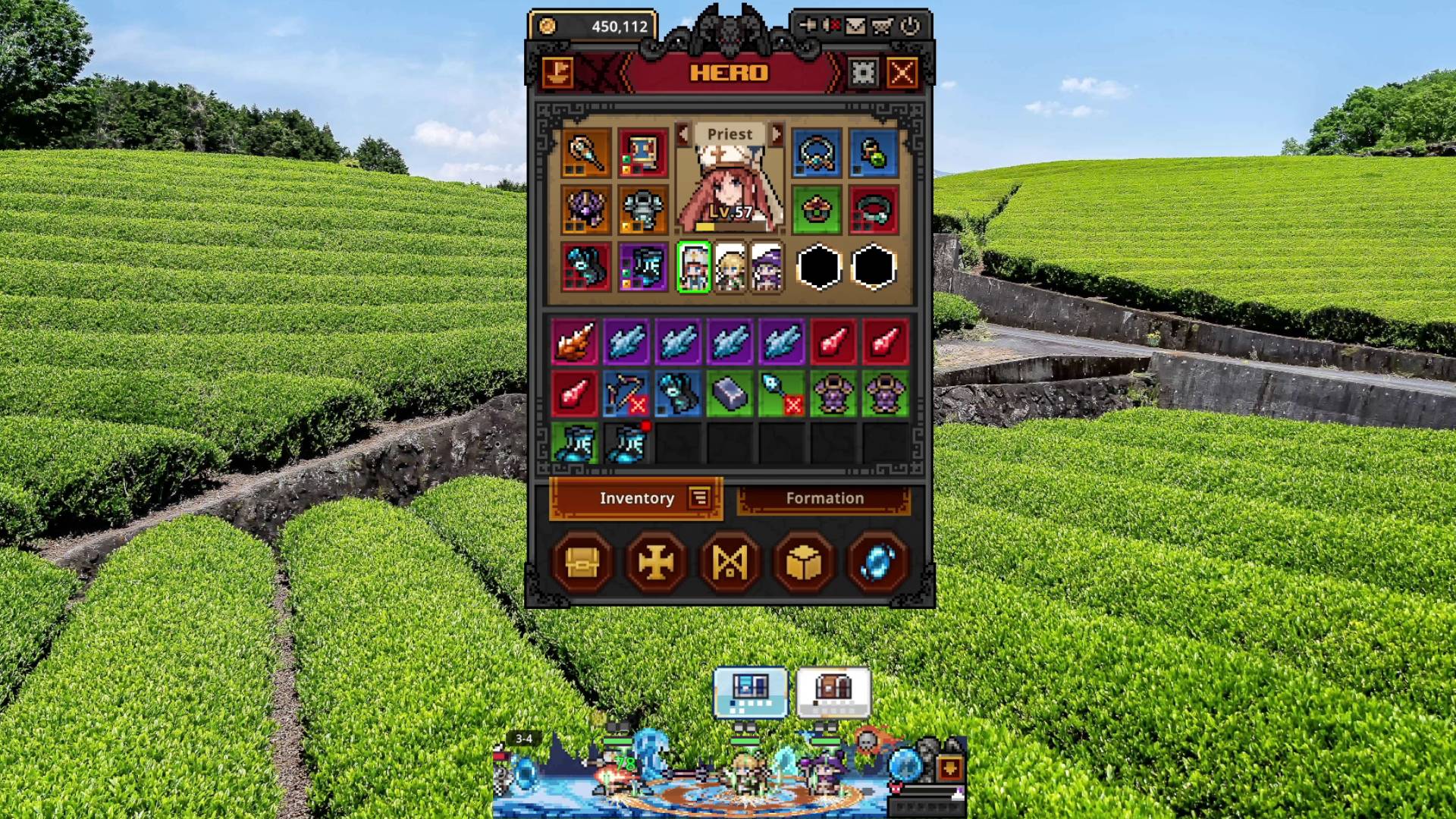 Task Bar Hero common and stage boss chests ready to be opened