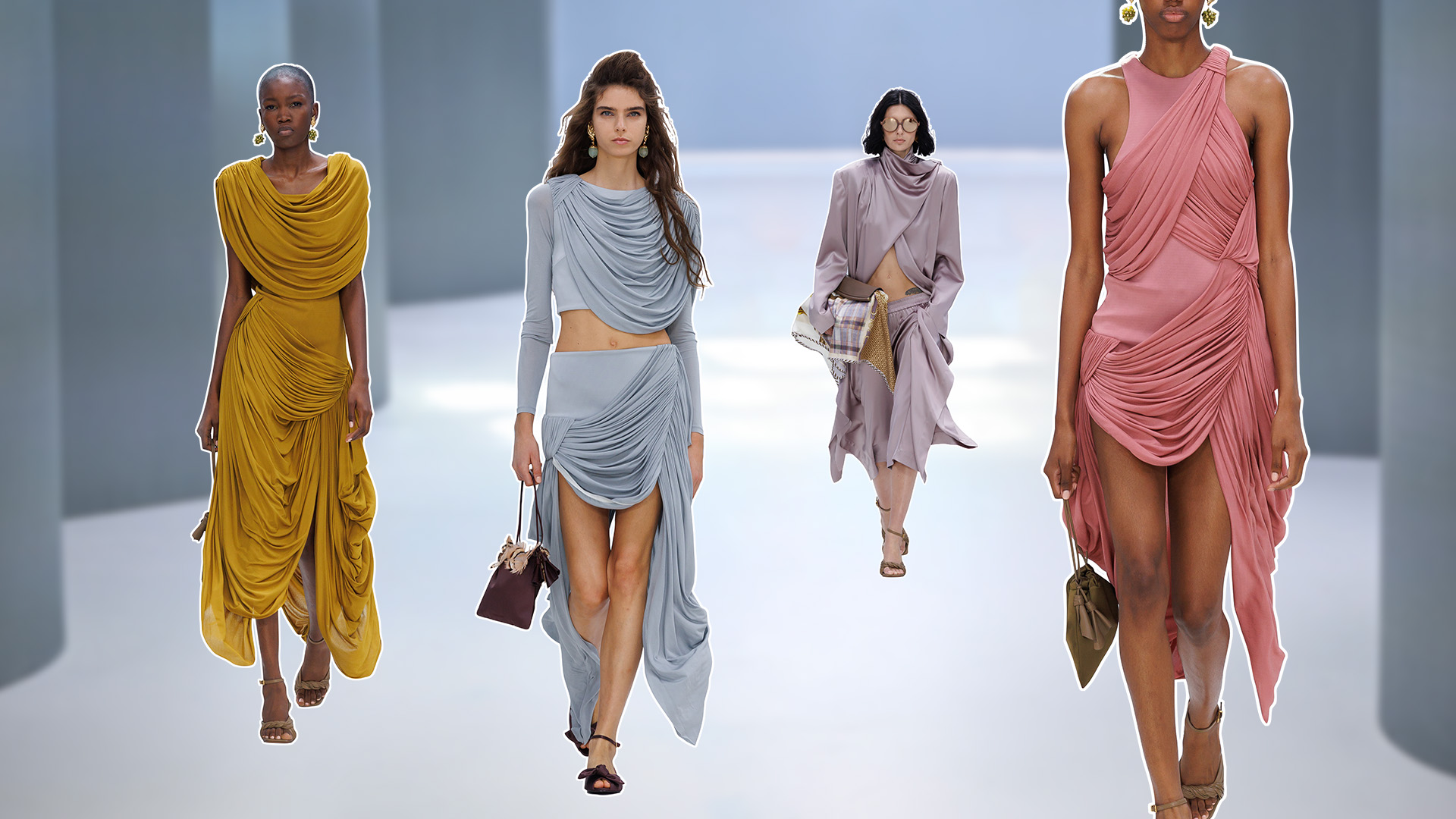 Zimmermann's draped SS27 looks
