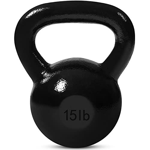 Kettlebell Weights Cast Iron, 15 Lb