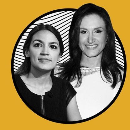 michelle caruso cabrera and alexandria ocasio cortez