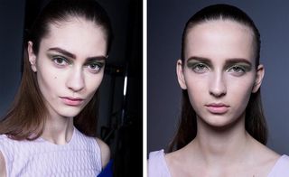 Pat McGrath was on hand to turn models into glam-rock goddesses at Dior with glitzy metallic eyes