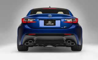 Rear view of Lexus's RC F
