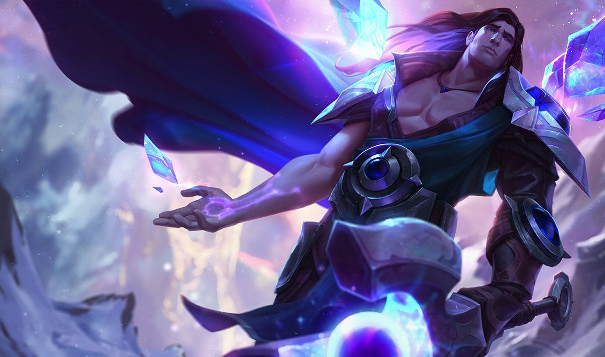 New Taric art, shirtless Fabio-type