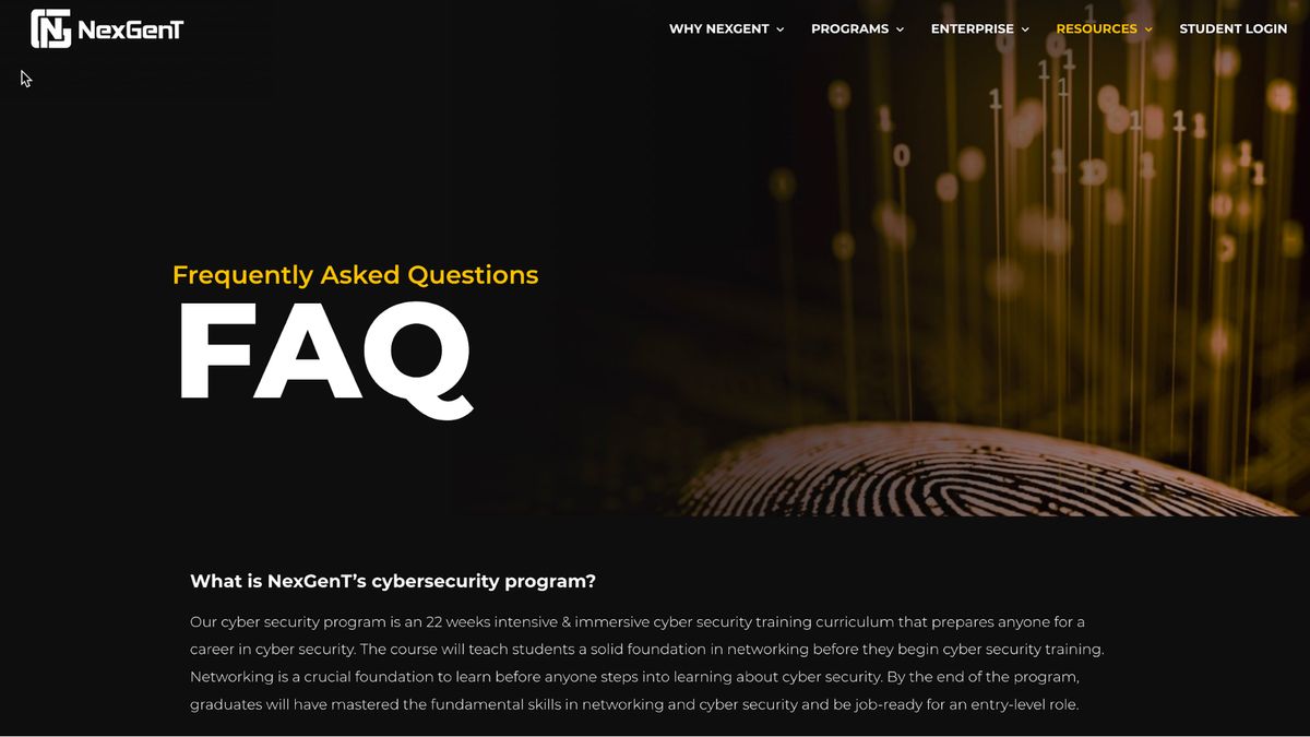 NexGenT cybersecurity courses review TechRadar