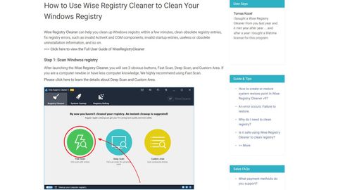 wise registry cleaner reviews