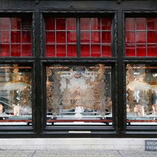 liberty christmas window in black colour