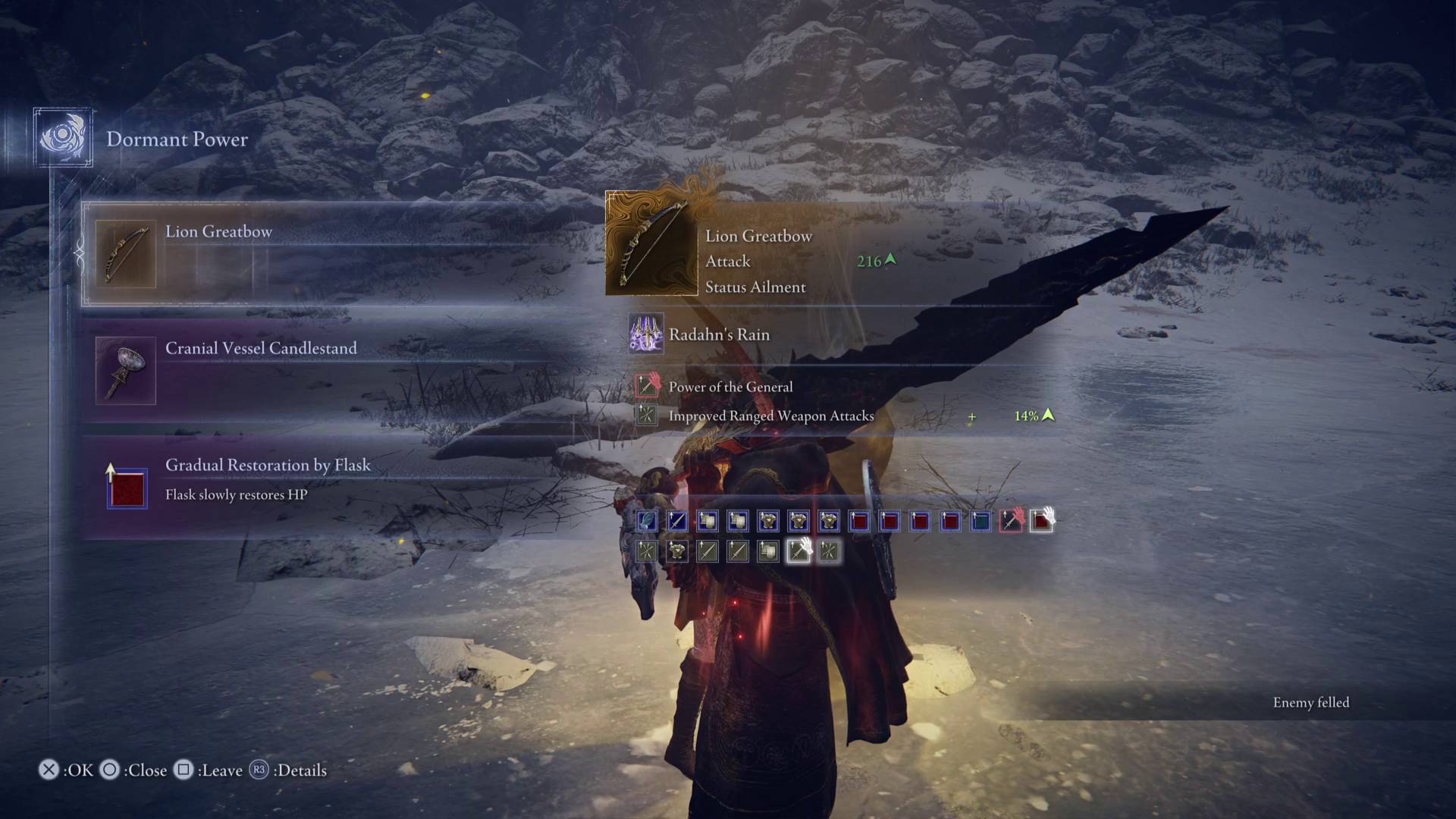 Elden Ring Nightreign lion greatbow legendary weapon