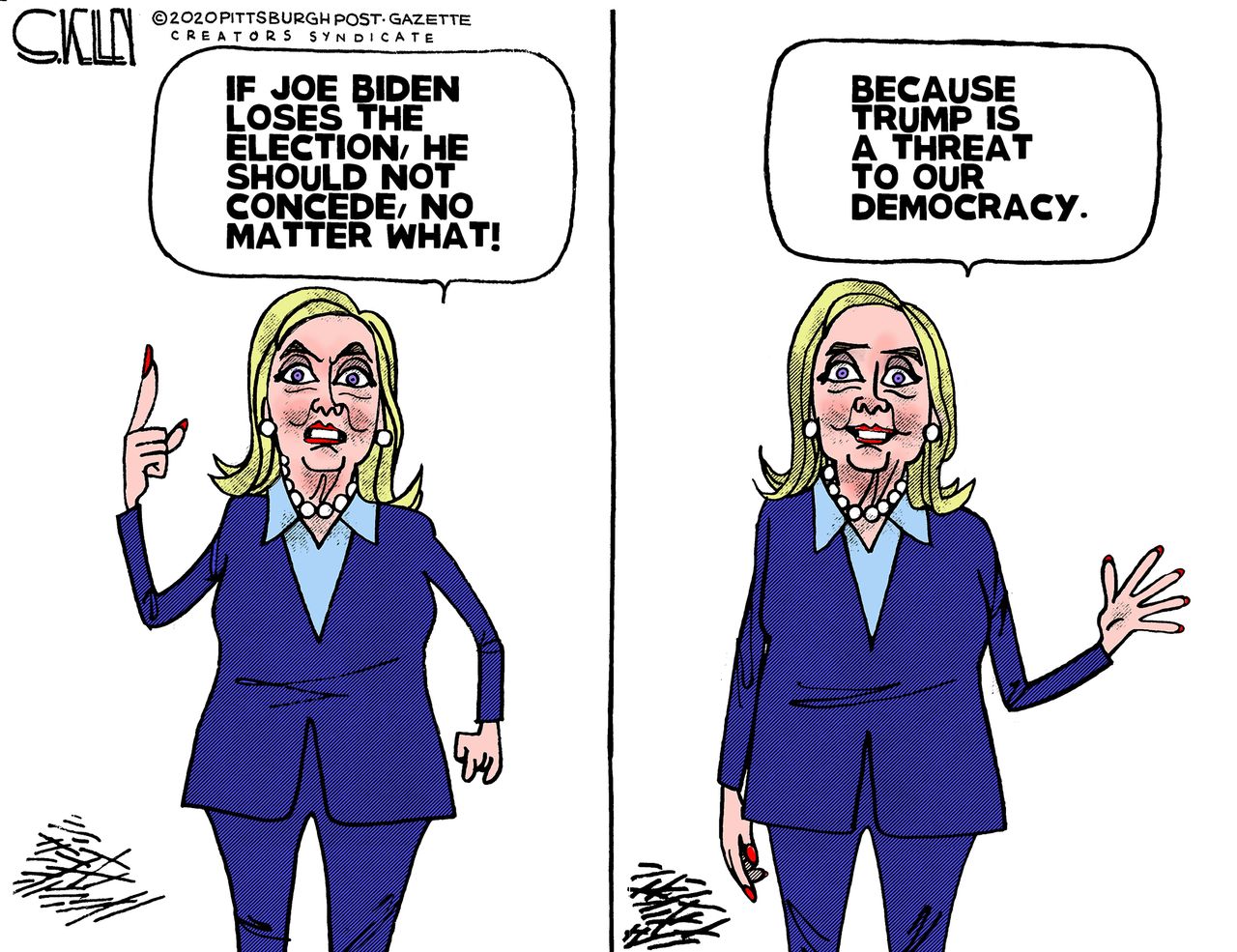 Political Cartoon U.S. Hillary Clinton 2020&amp;amp;nbsp;