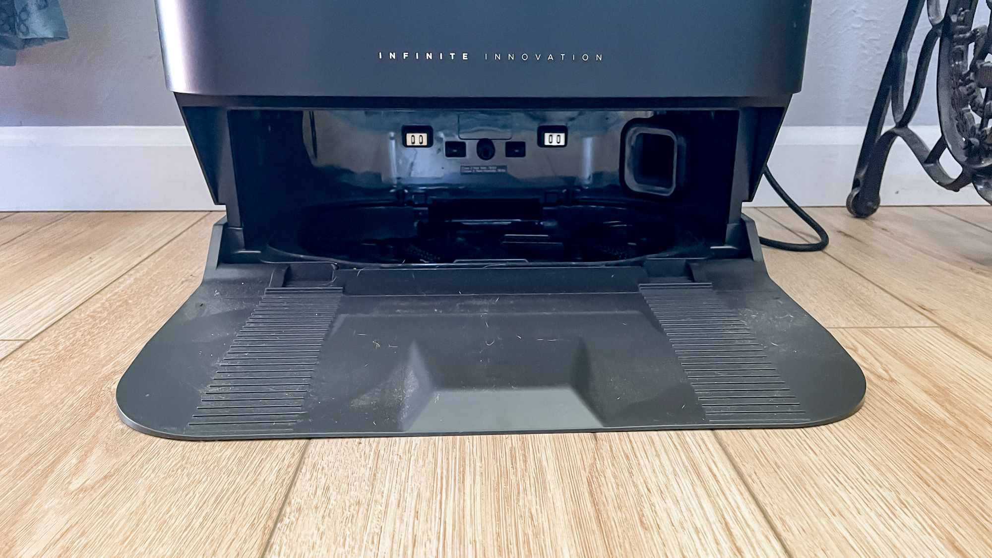 Eureka J15 Max Ultra robot vacuum on hard wood floor