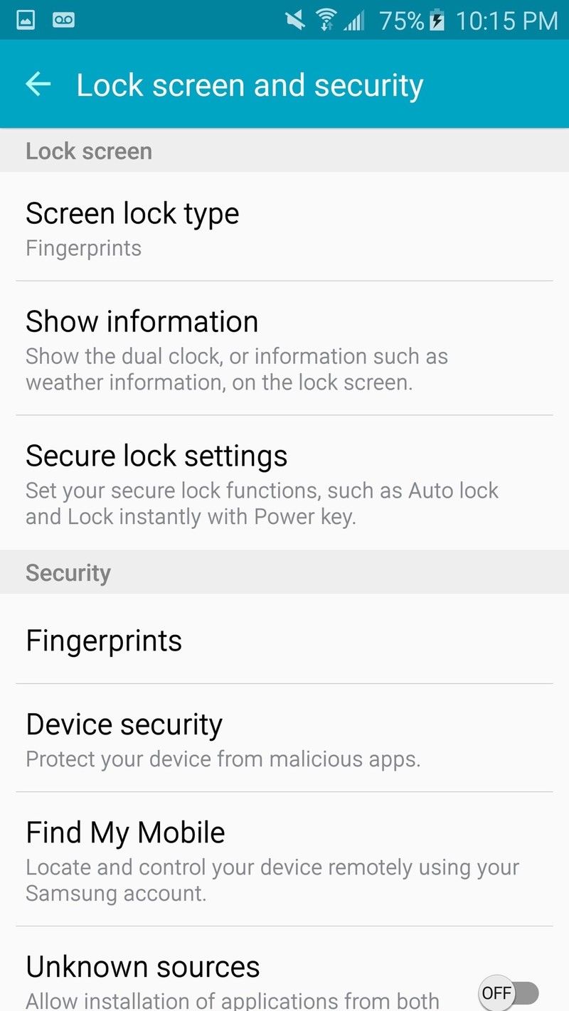 Samsung Galaxy S6 software