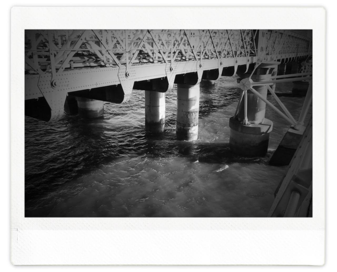 A bridge crossing a river