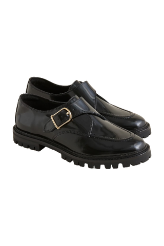 J.Crew Monk-Strap Oxford Shoes in Spazzolato Leather