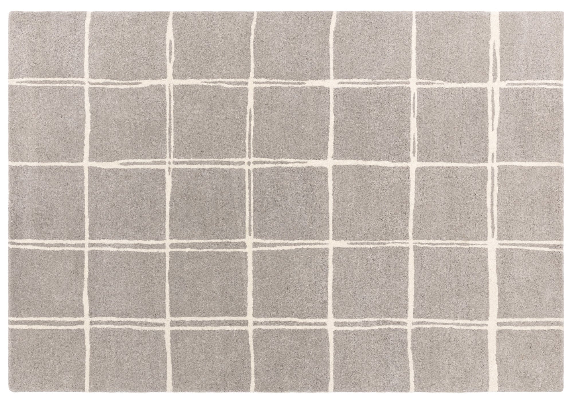 Albany Grid Silver Rug - 120x170
