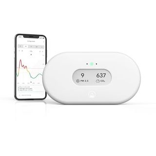 Airthings 2960 View Plus - Radon and Air Quality Monitor With Pm 2.5, Co2, Voc, Humidity and Temperature Detector, Mobile App, Wi-Fi , Notifications