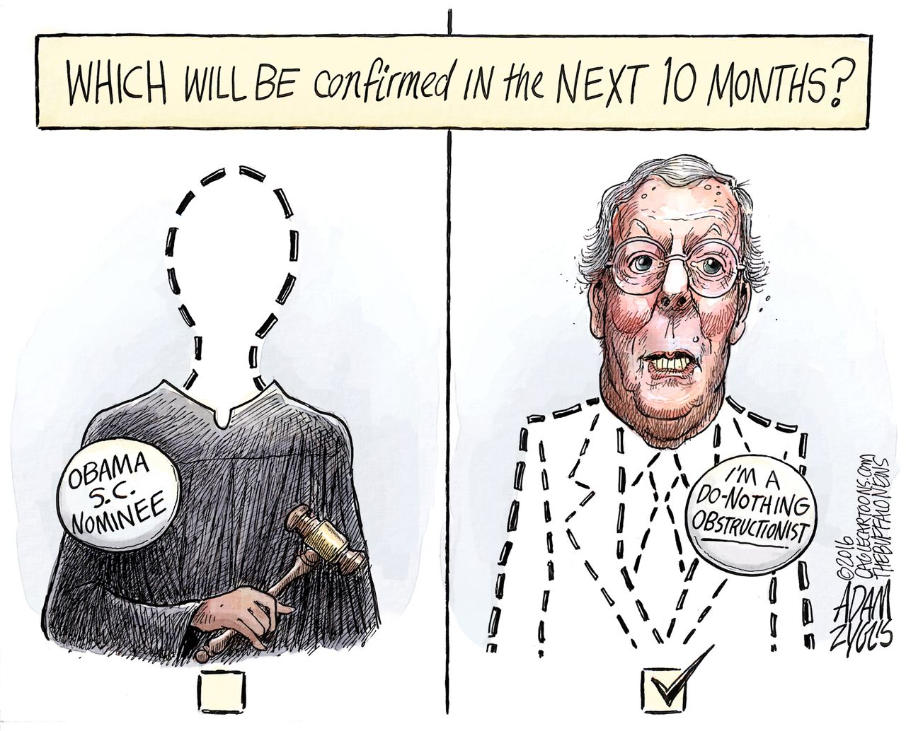 Political Cartoon U.S. McConnell Supreme Court