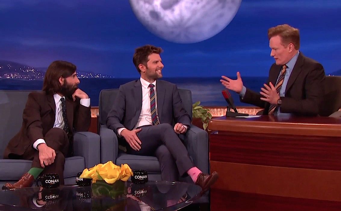 Adam Scott and Jason Schwartzman had a great time wearing prosthetic penises