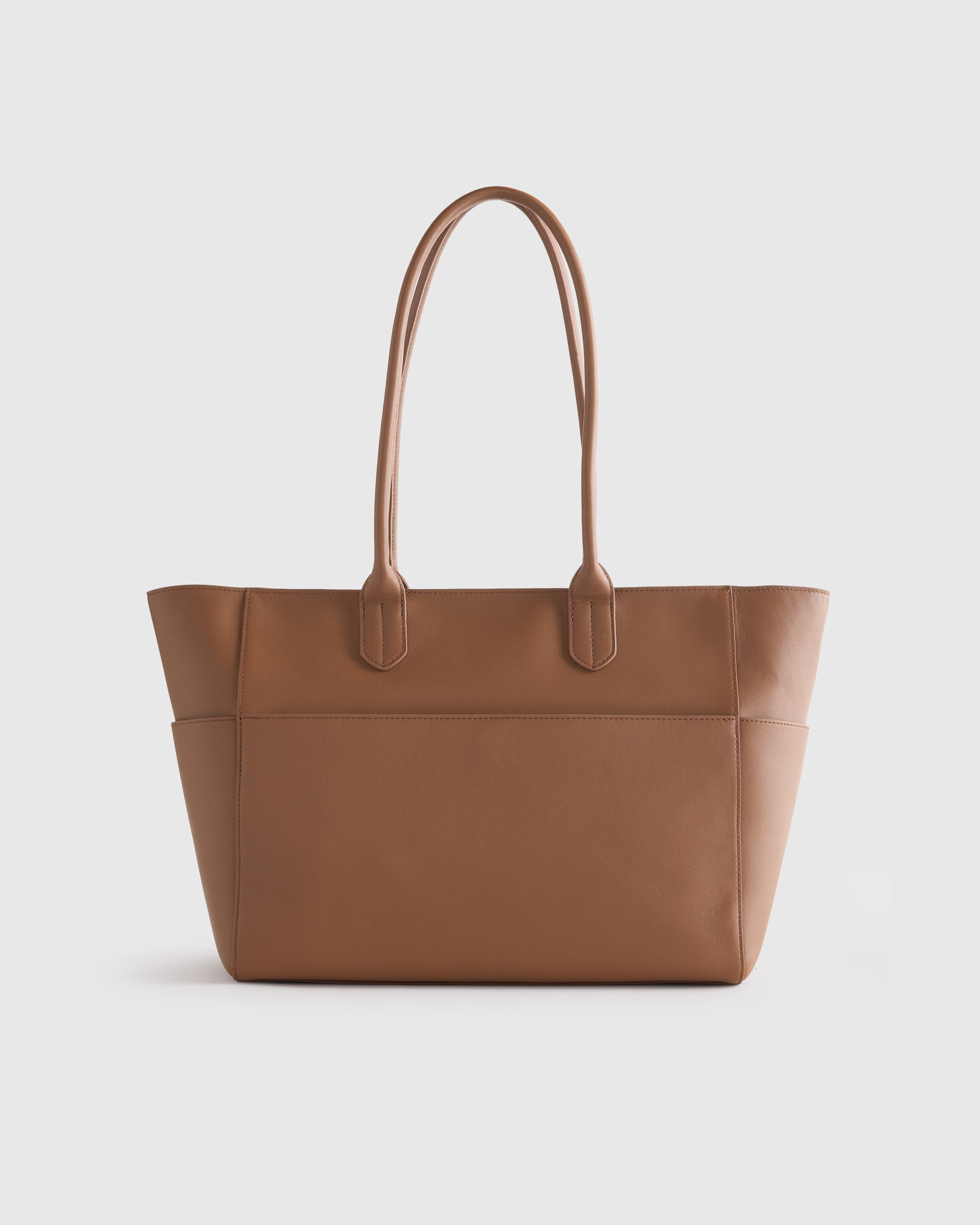 Italian Leather Shopper Tote