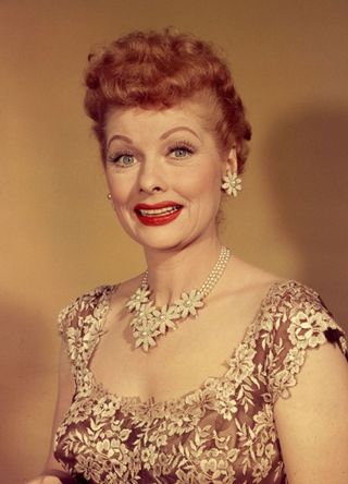 American actress and producer Lucille Ball (1911 - 1989), best known for her starring role in the hit 50s sitcom 'I Love Lucy'.