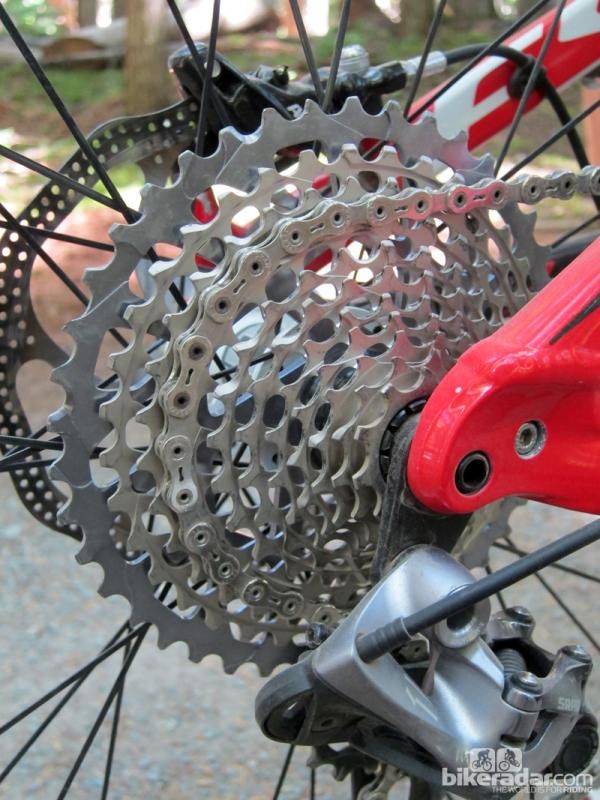 The new SRAM XX1 cassette features a massive 10-42T range and similar machined construction as the standard XX unit.