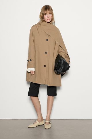 Massimo Dutti Trench Coat with Scarf