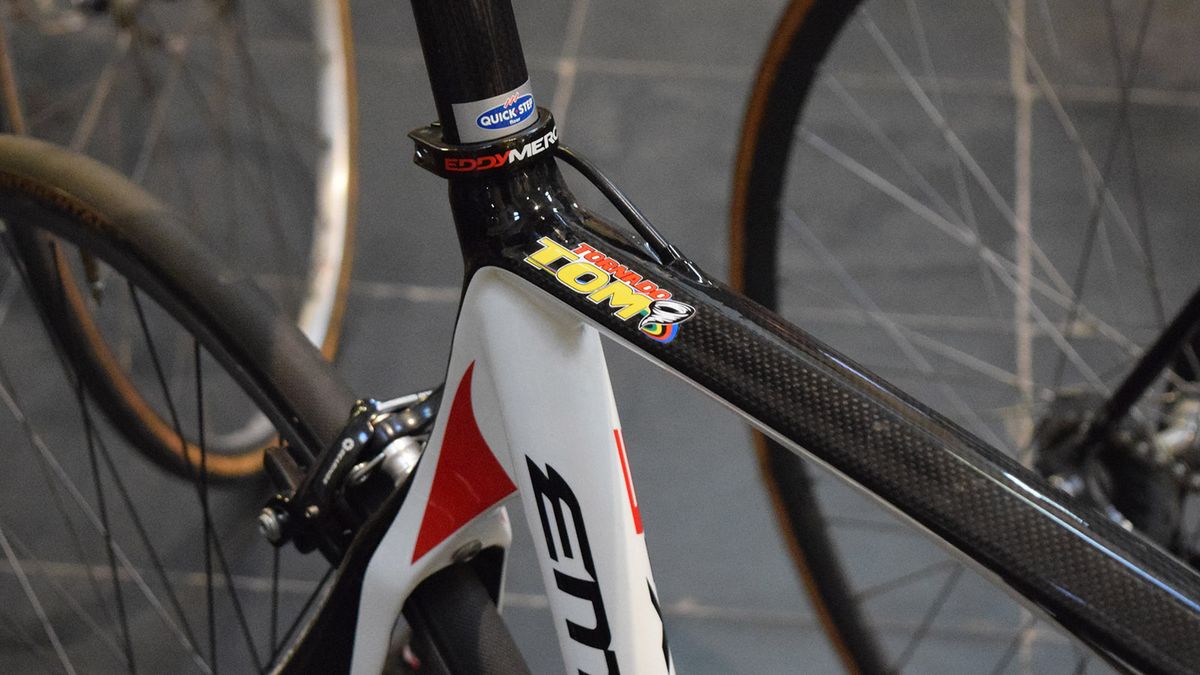 Tornado Tom' adorns Tom Boonen's Paris-Roubaix winning Eddy Merckx EMX-5