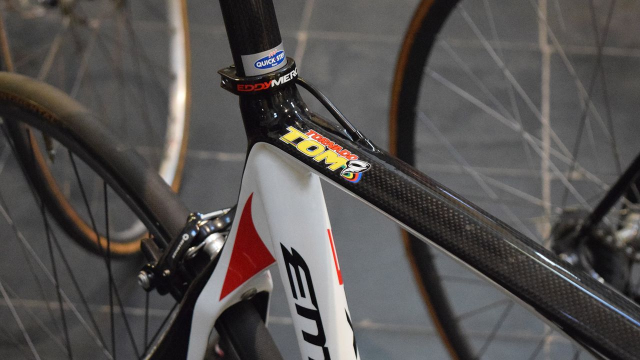 Tornado Tom' adorns Tom Boonen's Paris-Roubaix winning Eddy Merckx EMX-5