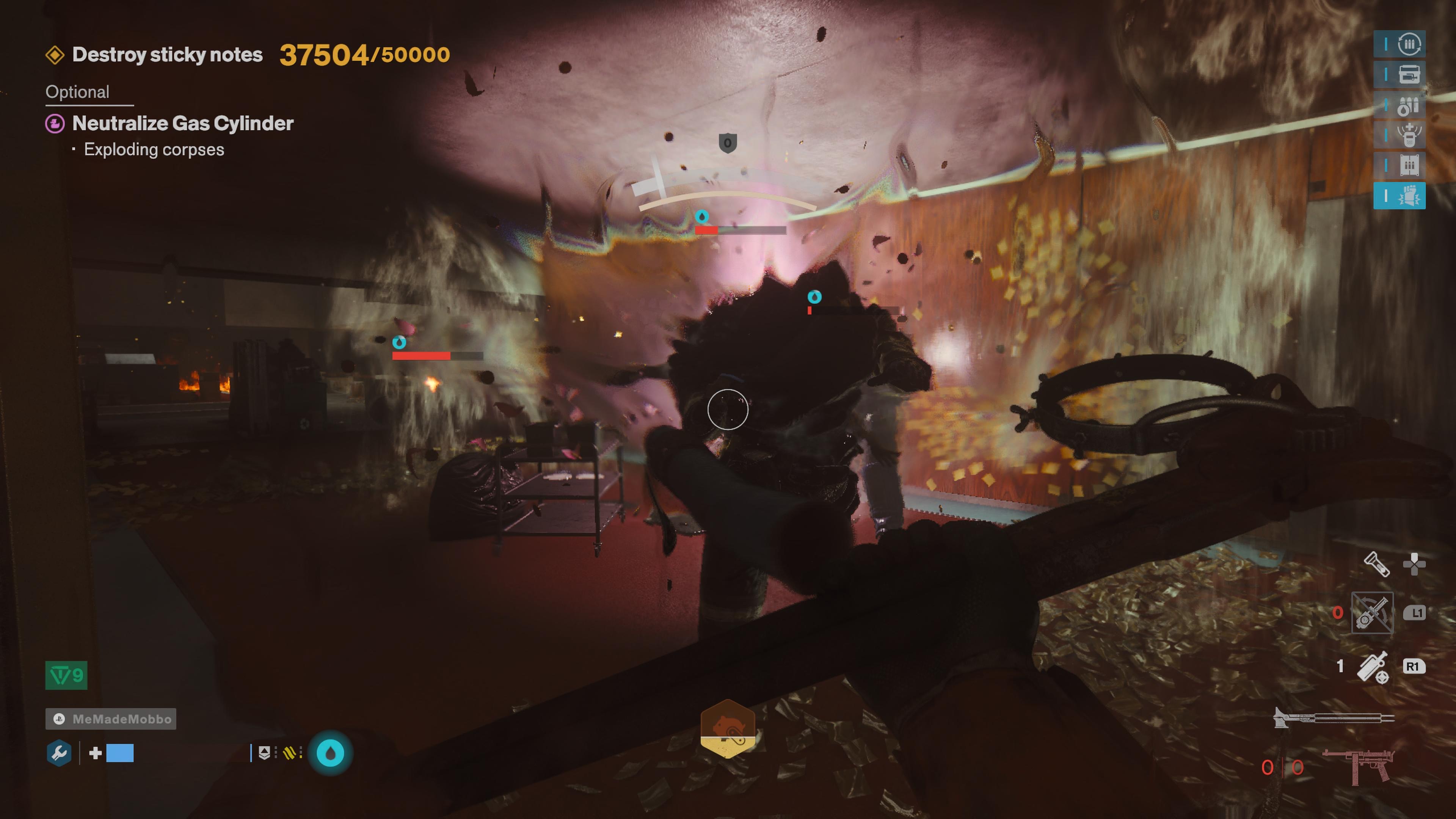 A distorted enemy approaches the player in FBC: Firebreak