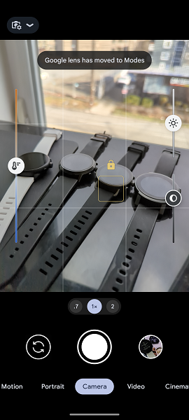 Google lens has moved to Modes.