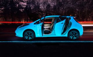 Nissan Leaf with all doors open