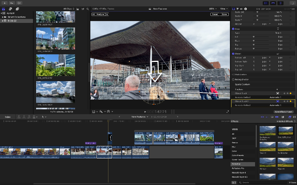 Screenshot of Final Cut Pro editing