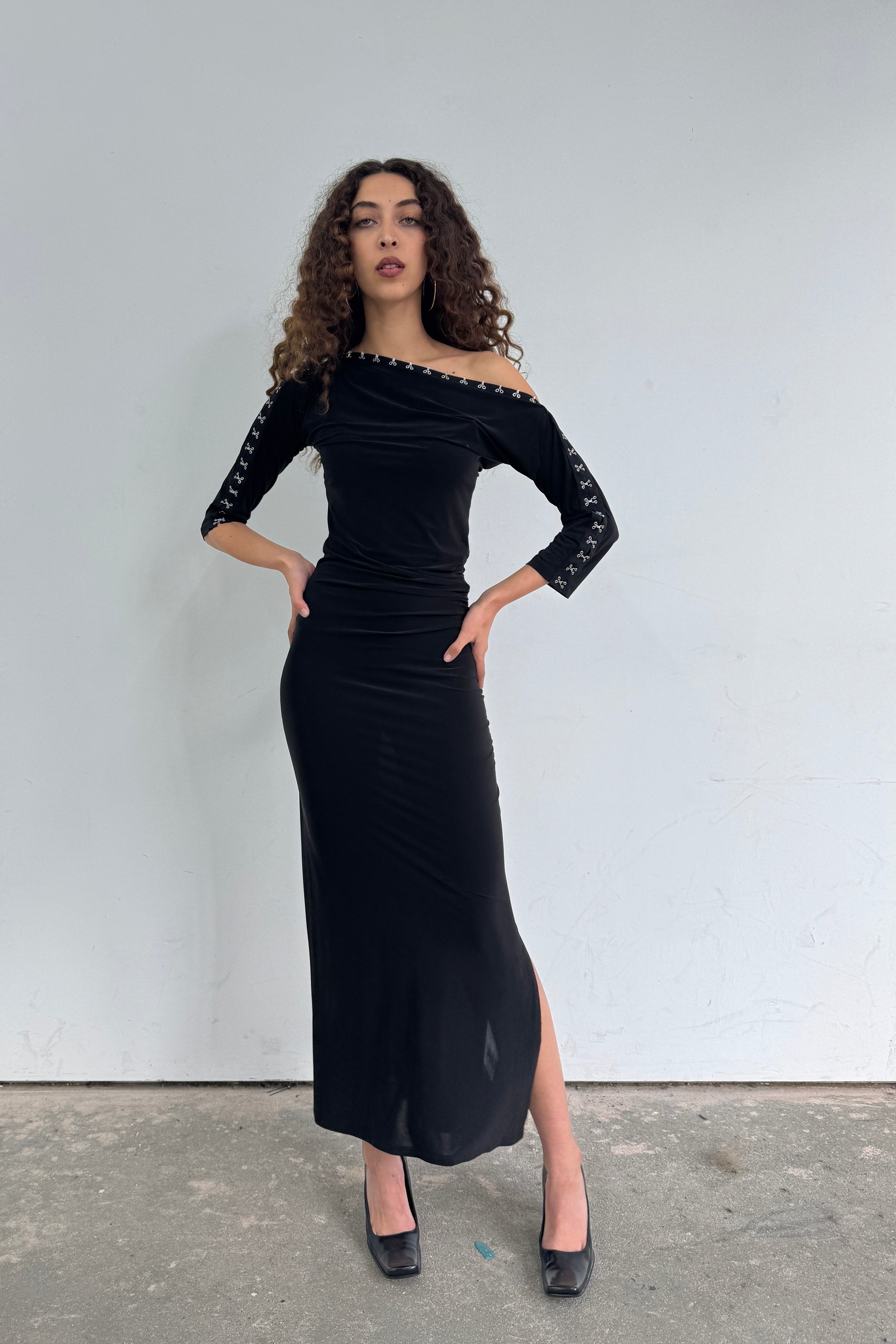 The Hooked Dress - Ink - Xs