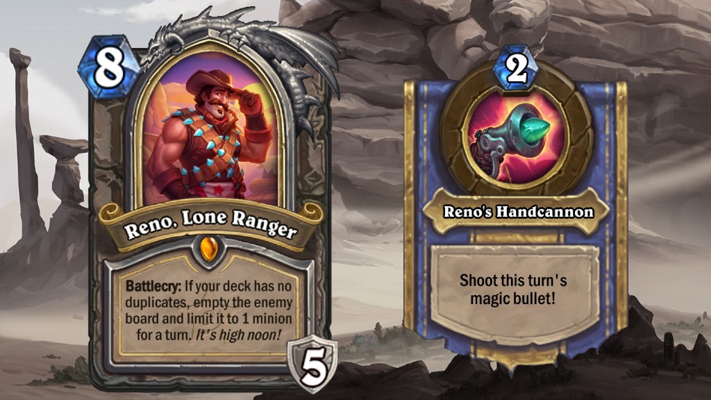 Artwork from Hearthstone's Showdown in the Badlands expansion.