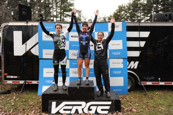 The Women&rsquo;s Podium (L to R) &ndash; Bresnick-Zocchi, Van Gilder, Smith.