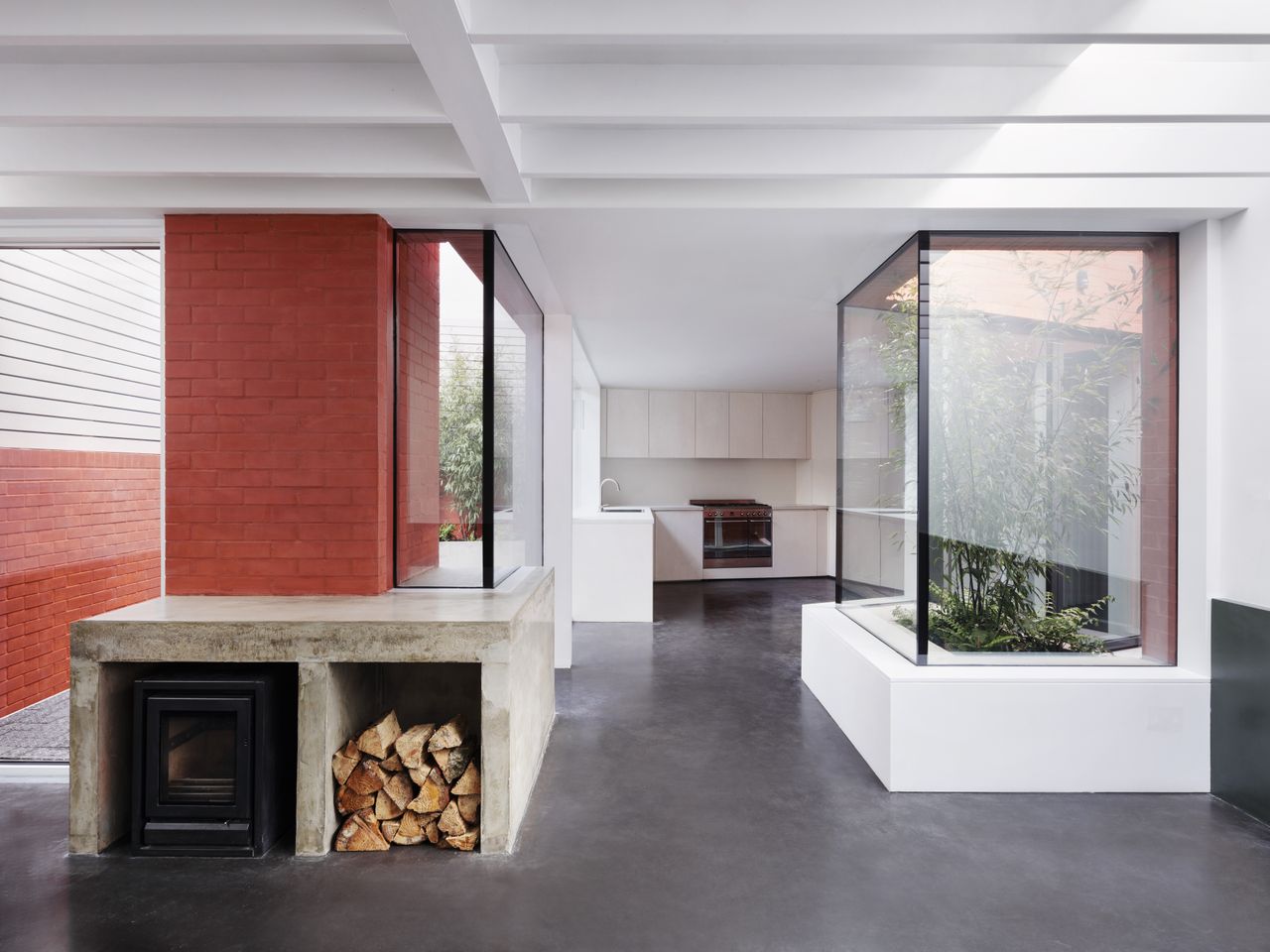 interiors of an end of terrace infill on a brownfield site