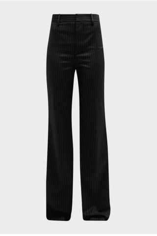 Alice + Olivia Oliver Pinstripe Flare Trousers