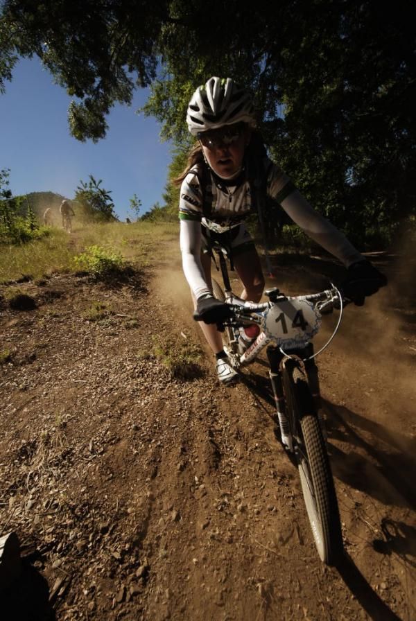 A racer in stage 5 of the Trans Andes