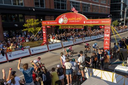 2022 Maryland Cycling Classic end in a four-up sprint