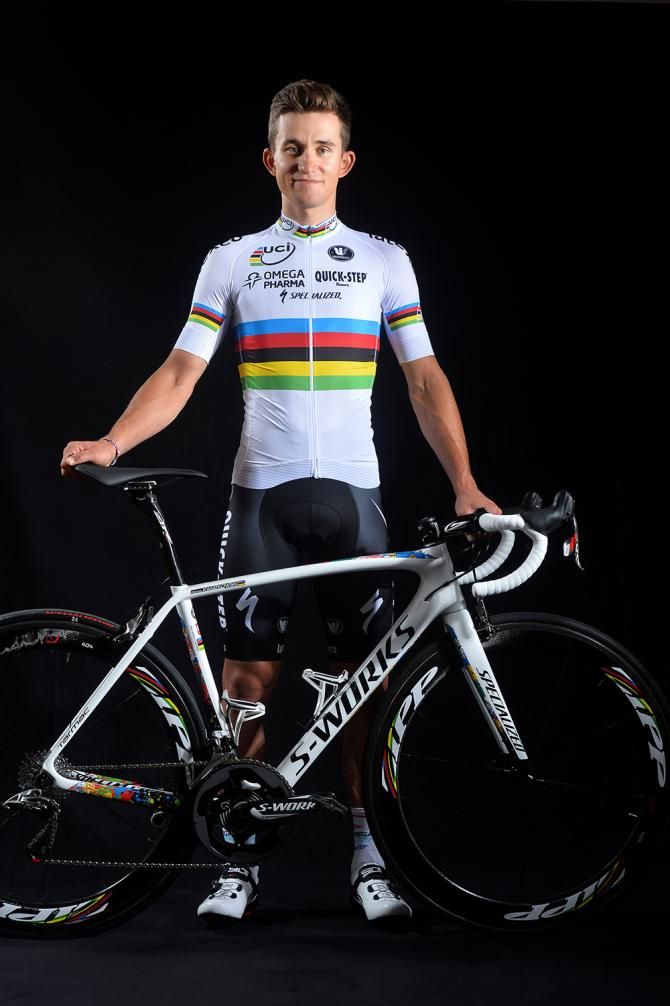 Michal Kwiatkowski with his new custom bike