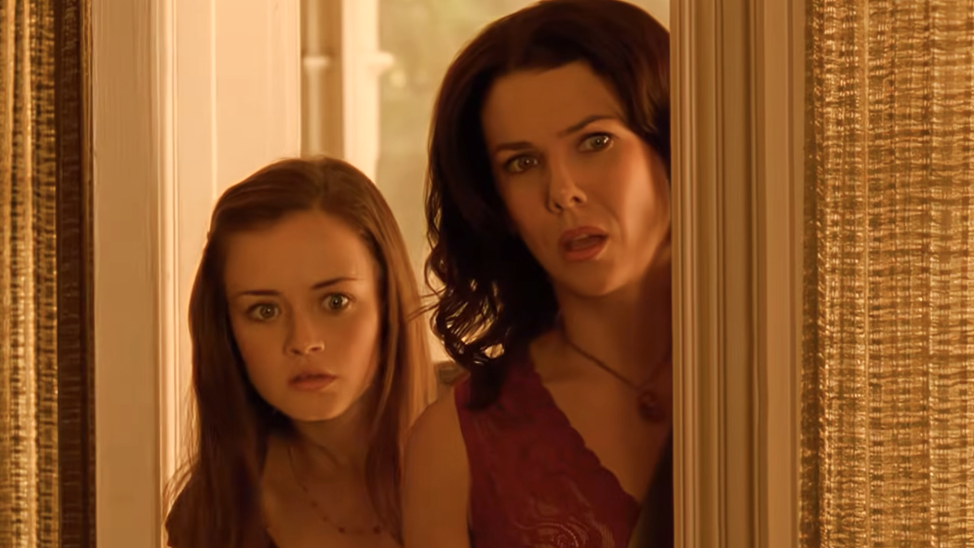 Stars Lauren Graham and Alexis Bledel as Lorelai Gilmore and Rory Gilmore, the beloved characters of The Gilmore Girls.