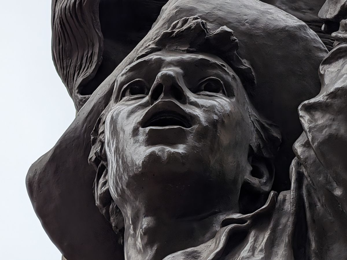 Admission Day statue by Pixel 10 Pro