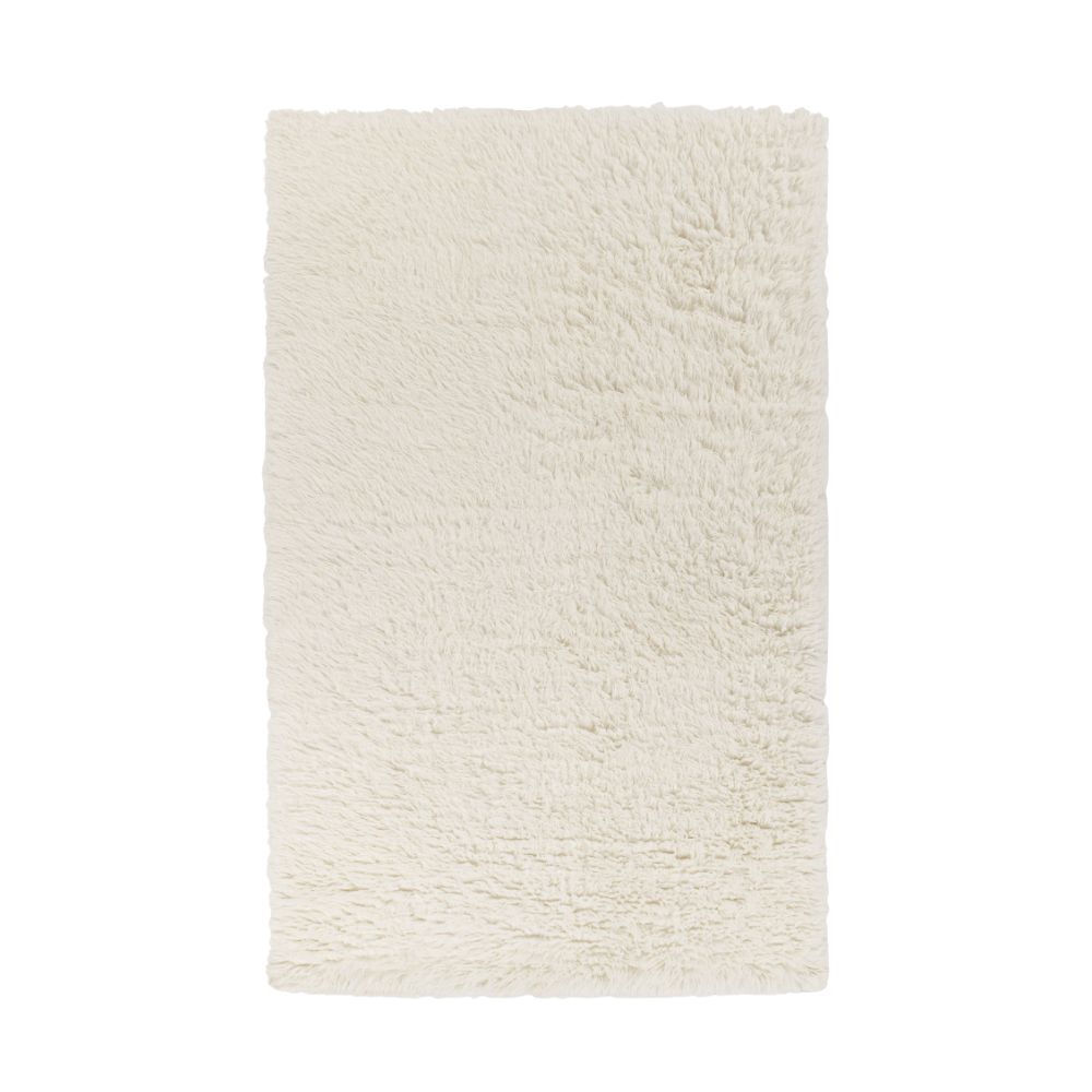 Cream fluffy rug