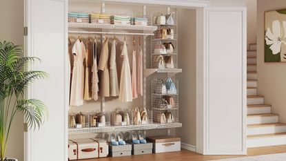 Closet with storage and shelves