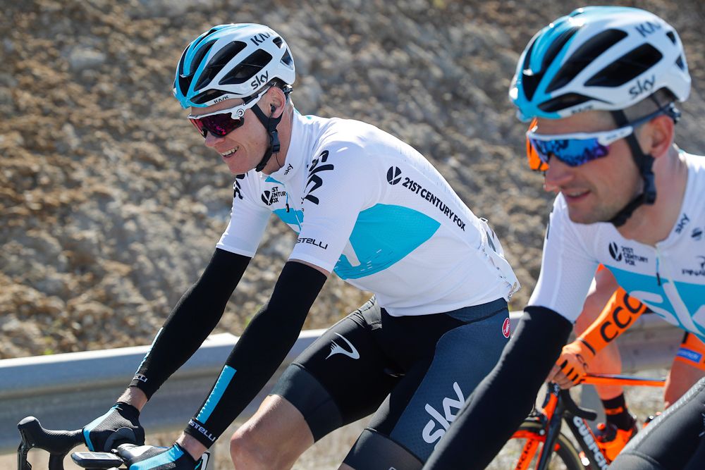 Chris Froome takes part in his first race of 2018 at Ruta del Sol