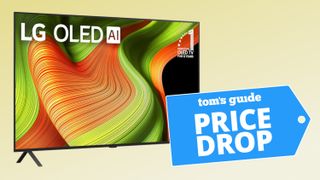 The LG B5 OLED next to a badge that reads: "Tom's Guide Price Drop"