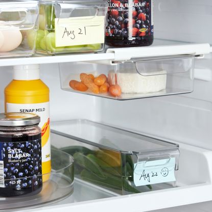 IKEA under-shelf fridge organiser