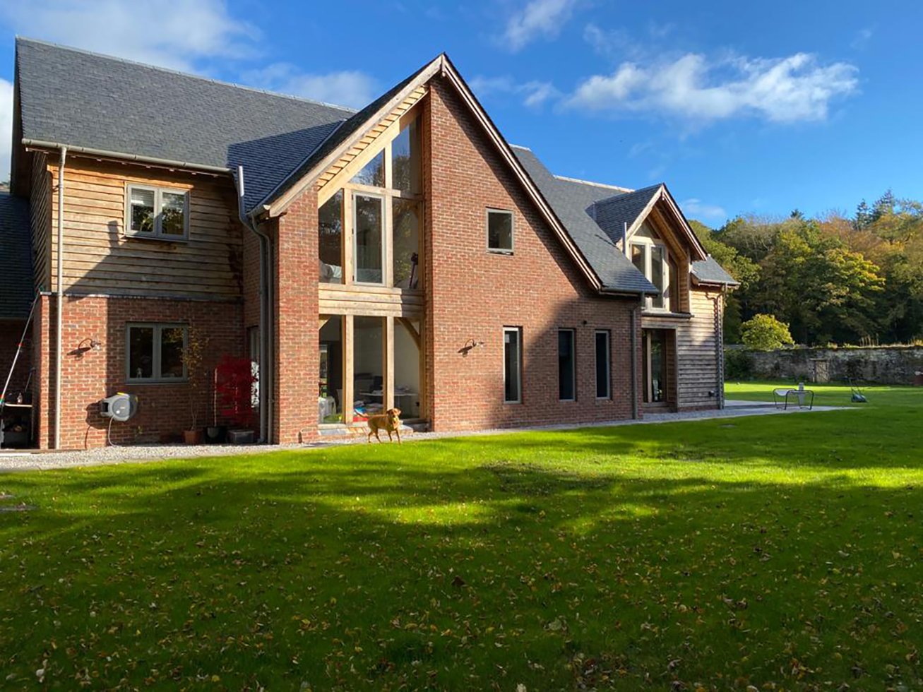 modern oak frame home