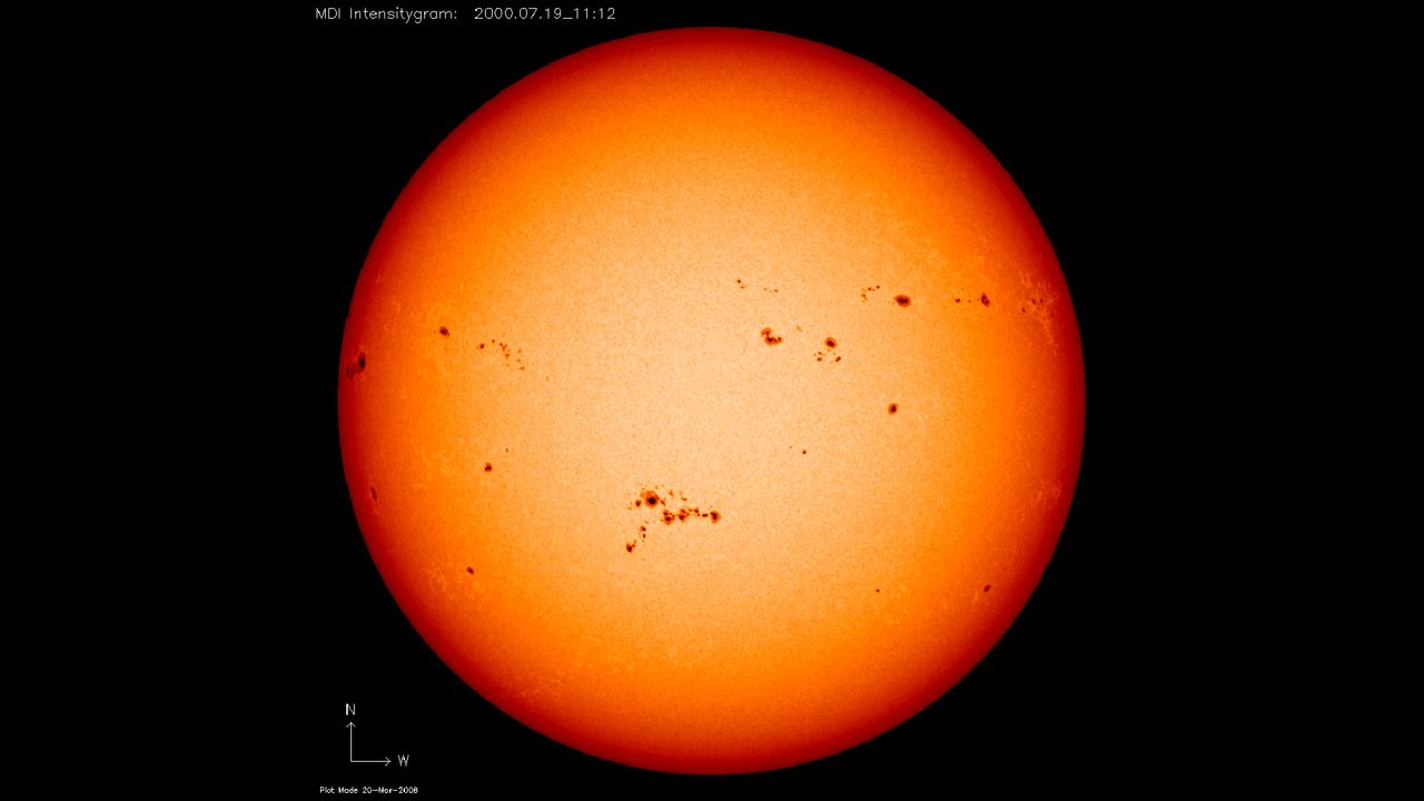 Where is the sun in its current 11-year solar cycle?