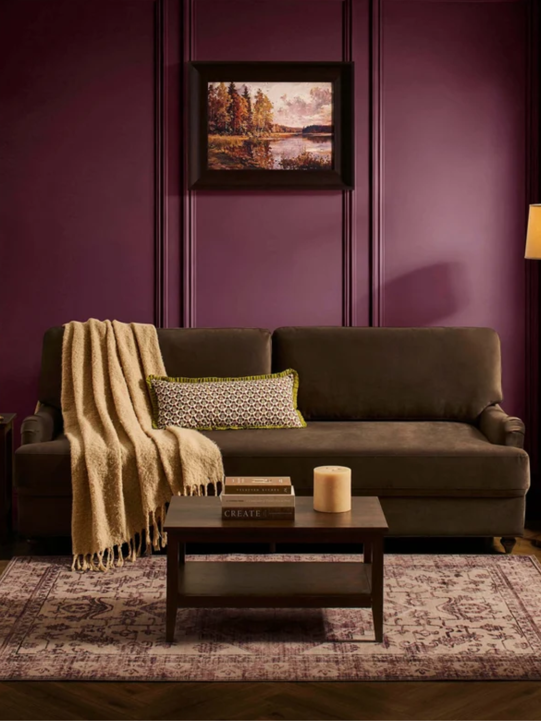 A brown three-seater sofa bed from DUSK